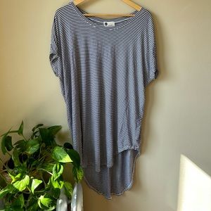 Anthropologie Striped Tunic Top